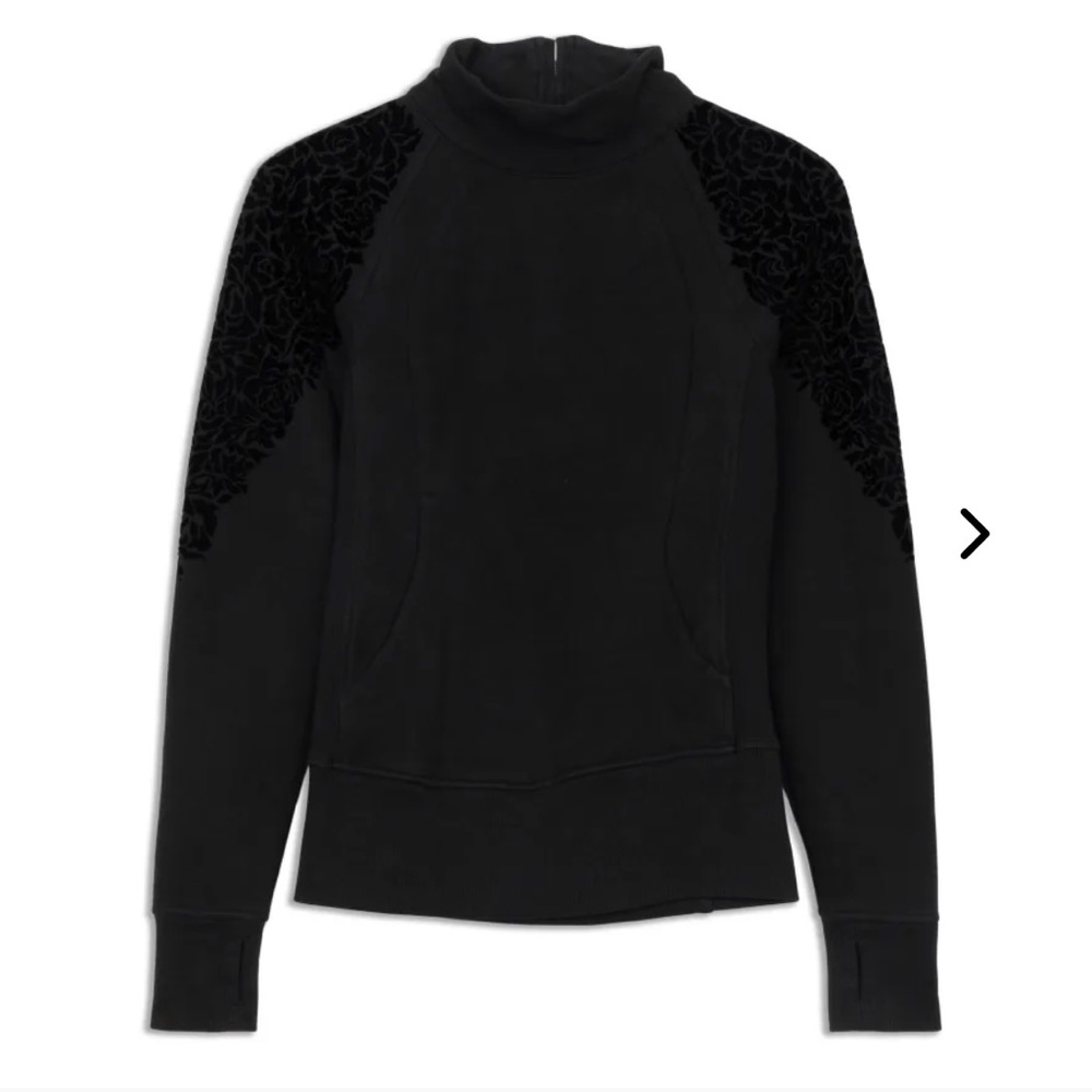 Lululemon floral flock pullover, size 10